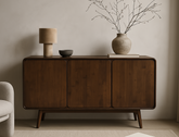Dalton Wood Sideboard, Dark Walnut
